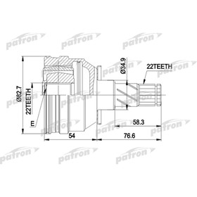 

Шрус внутренний Patron PCV3008