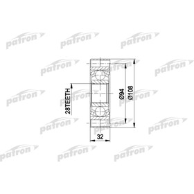 

Шрус внутренний Patron PCV3014