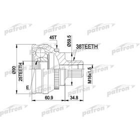 

Шрус наружный Patron PCV1121