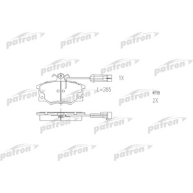 

Колодки тормозные Patron PBP370