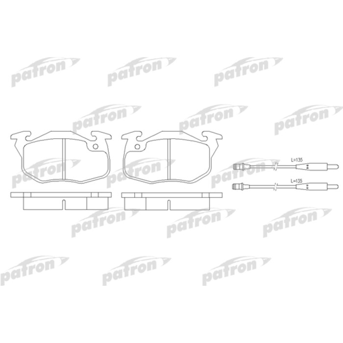 Колодки тормозные Patron PBP393