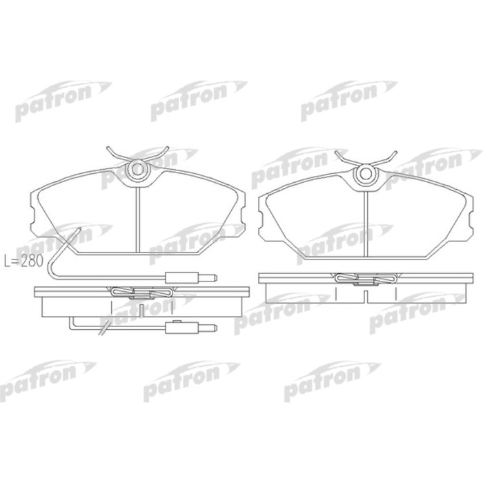 Колодки тормозные Patron PBP406