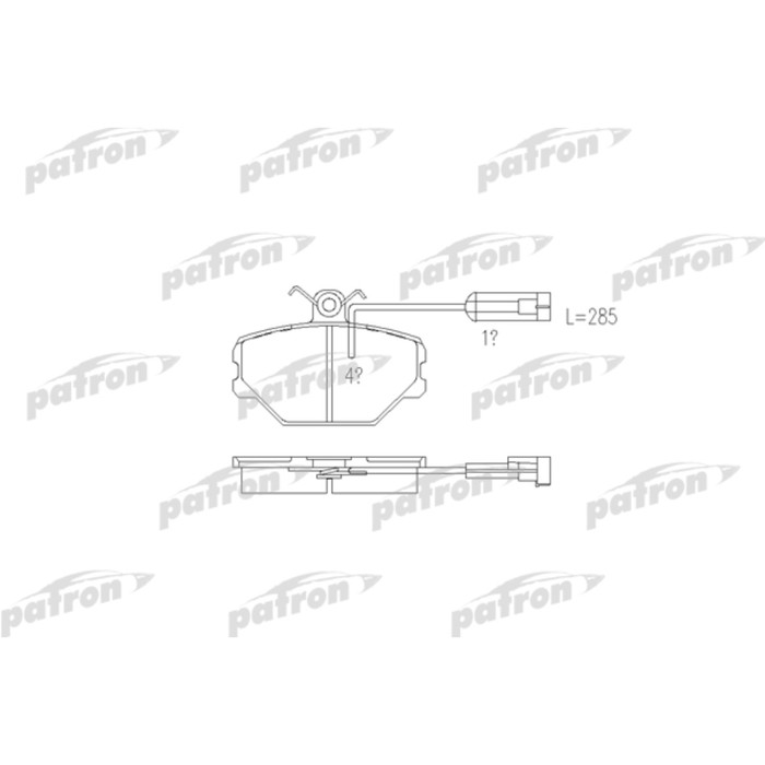 Колодки тормозные Patron PBP524