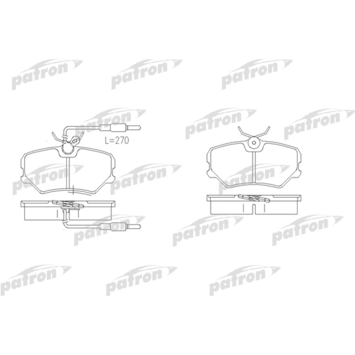 Колодки тормозные Patron PBP540