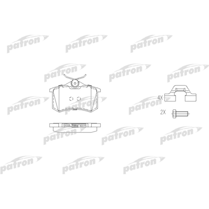 Колодки тормозные Patron PBP541