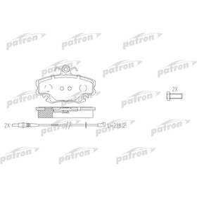 

Колодки тормозные Patron PBP845