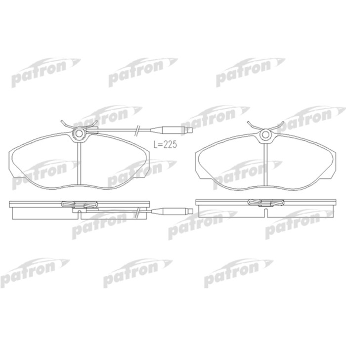 Колодки тормозные Patron PBP967