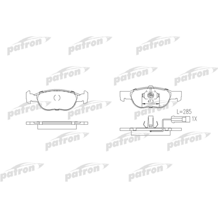 Колодки тормозные Patron PBP1040