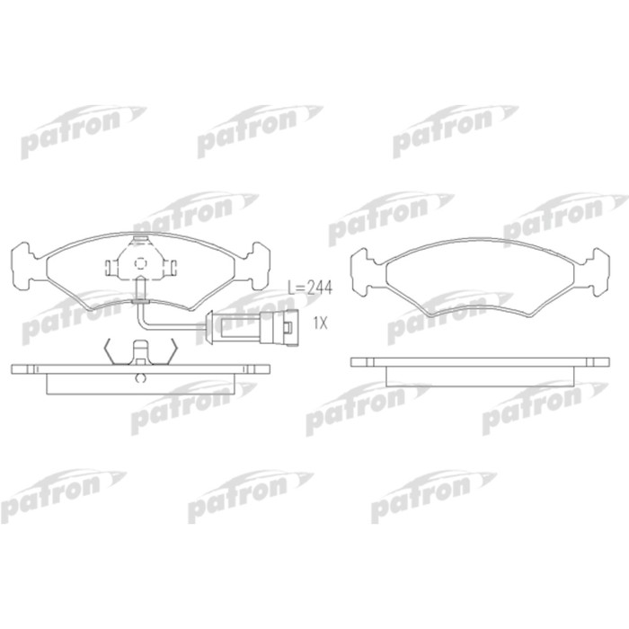Колодки тормозные Patron PBP212
