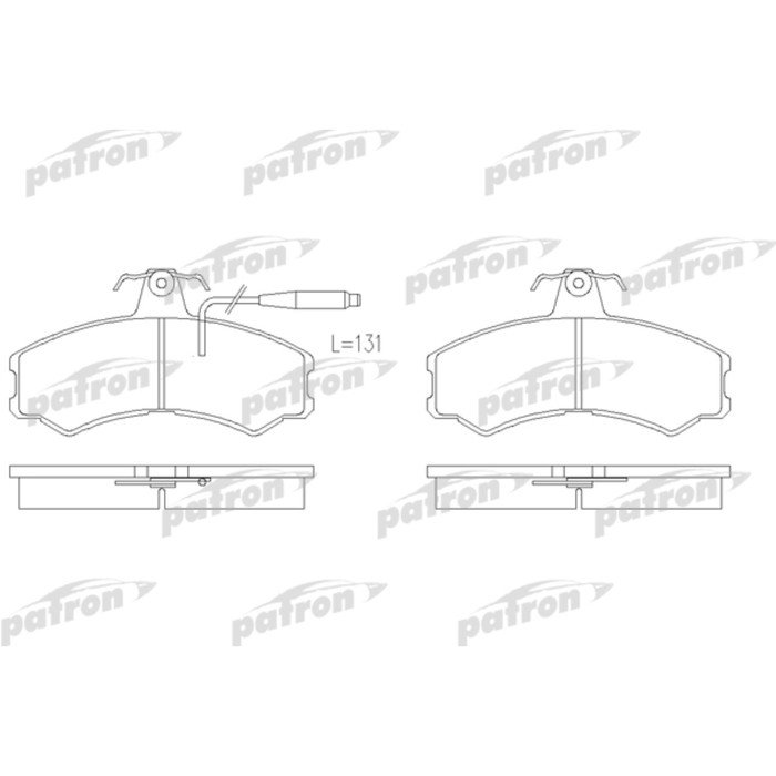 Колодки тормозные Patron PBP287