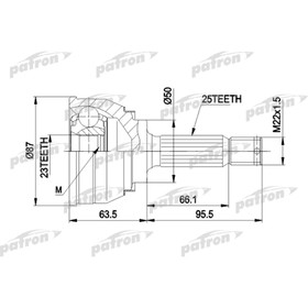 

Шрус наружный Patron PCV1048