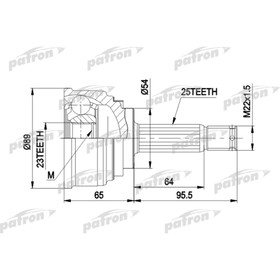 

Шрус наружный Patron PCV1148