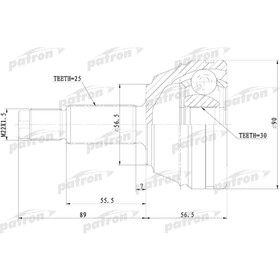 

Шрус наружный Patron PCV1074