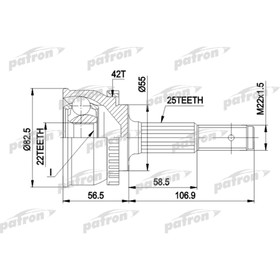 

Шрус наружный Patron PCV1293