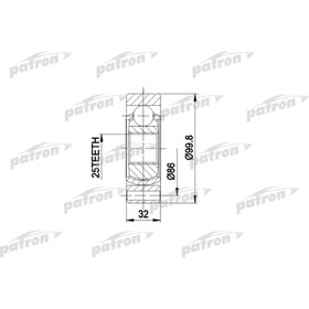 

Шрус внутренний Patron PCV3002