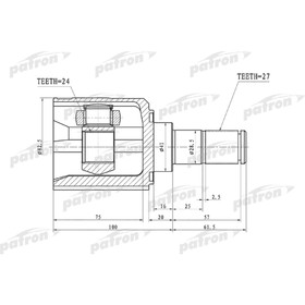 

Шрус внутренний Patron PCV1105