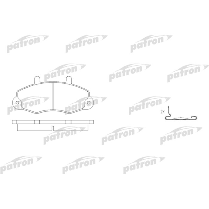 Колодки тормозные Patron PBP700