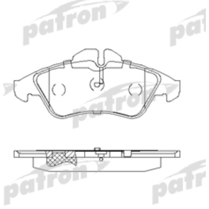 Колодки тормозные Patron PBP1038