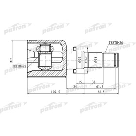 

Шрус внутренний Patron PCV1363