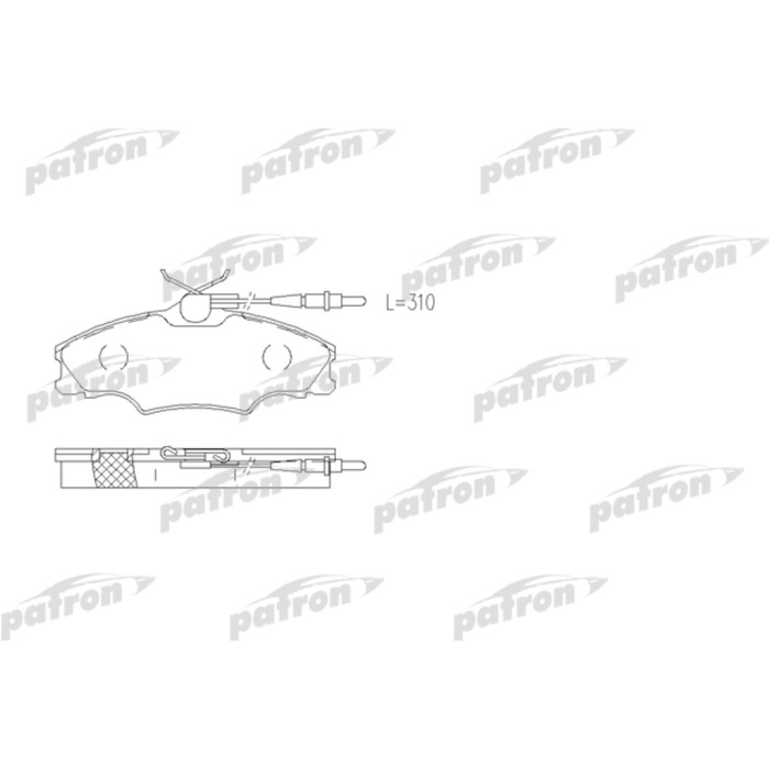 Колодки тормозные Patron PBP1062