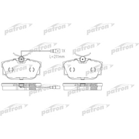 

Колодки тормозные Patron PBP1132