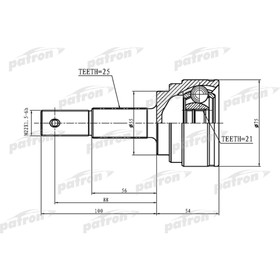 

Шрус наружный Patron PCV1408