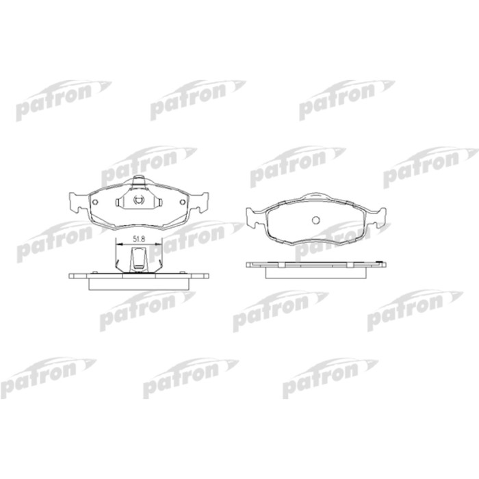 Колодки тормозные Patron PBP884