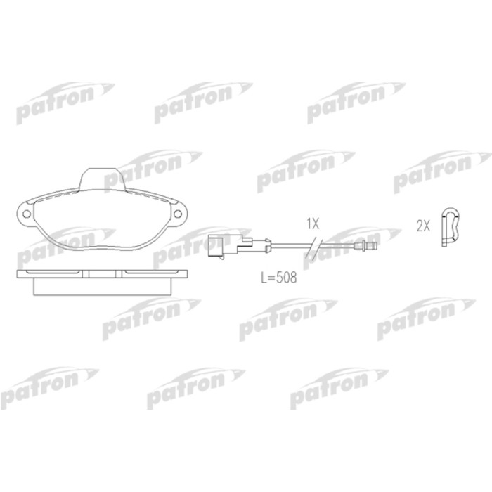 Колодки тормозные Patron PBP925