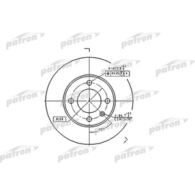 

Диск тормозной Patron PBD1516