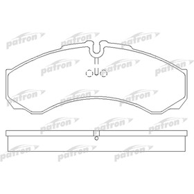 

Колодки тормозные Patron PBP1102