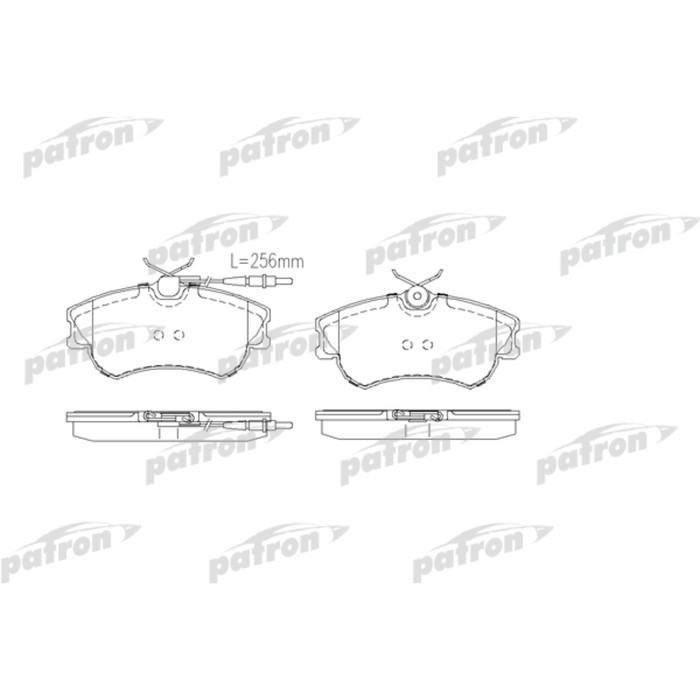 Колодки тормозные Patron PBP1124