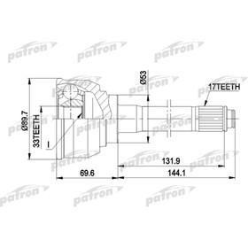 

Шрус наружный Patron PCV9007
