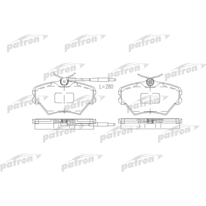 Колодки тормозные Patron PBP972