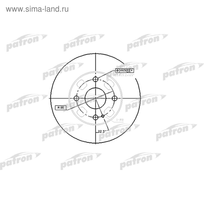 фото Диск тормозной patron pbd4120