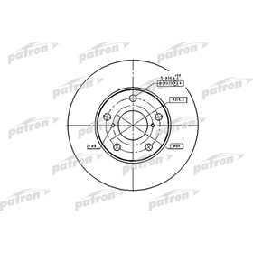 

Диск тормозной Patron PBD4161