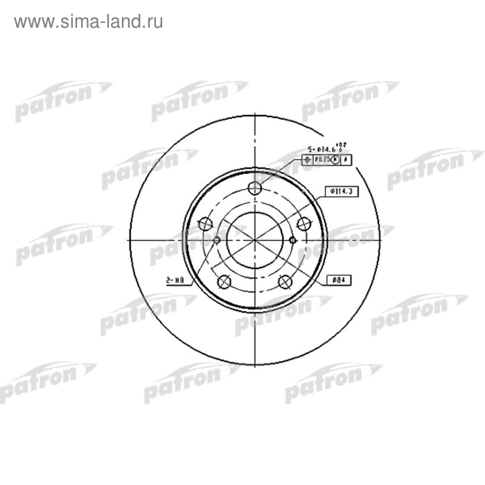 фото Диск тормозной patron pbd4161