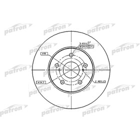 

Диск тормозной Patron PBD4204