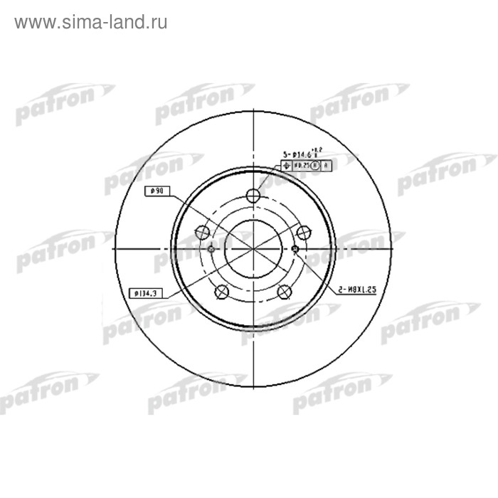 фото Диск тормозной patron pbd4204