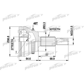 

Шрус наружный Patron PCV1485