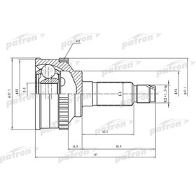 

Шрус наружный Patron PCV1464