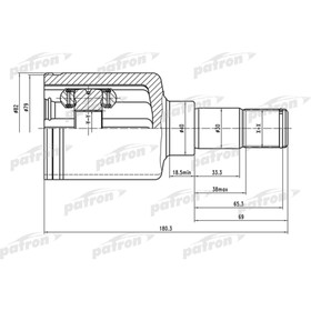 

Шрус внутренний Patron PCV1486