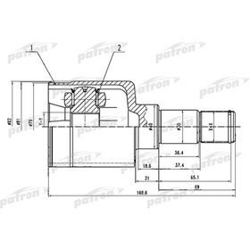 

Шрус внутренний Patron PCV1493