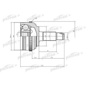 

Шрус наружный Patron PCV1502