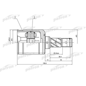 

Шрус внутренний Patron PCV1530