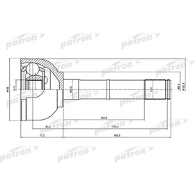 

Шрус наружный Patron PCV1560