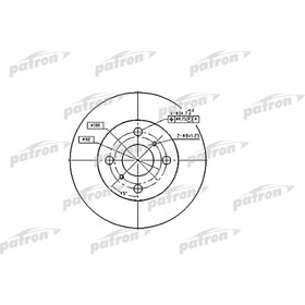 

Диск тормозной Patron PBD1423