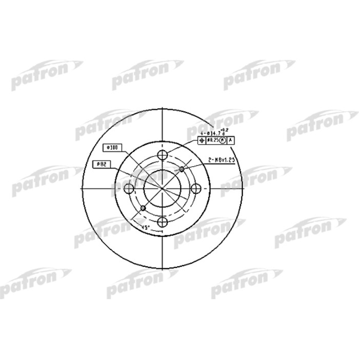 Диск тормозной Patron PBD1423