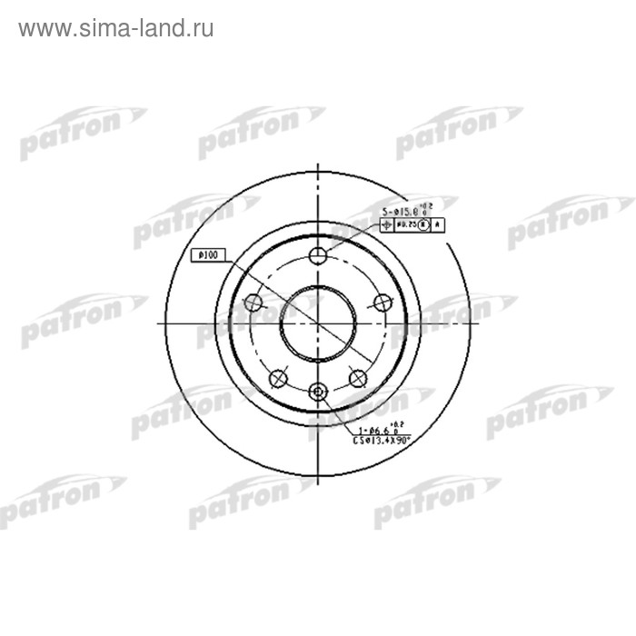 фото Диск тормозной patron pbd2619