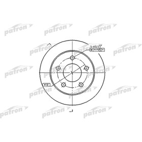 

Диск тормозной Patron PBD4038