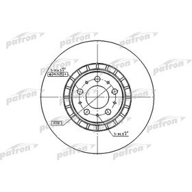 

Диск тормозной Patron PBD4340